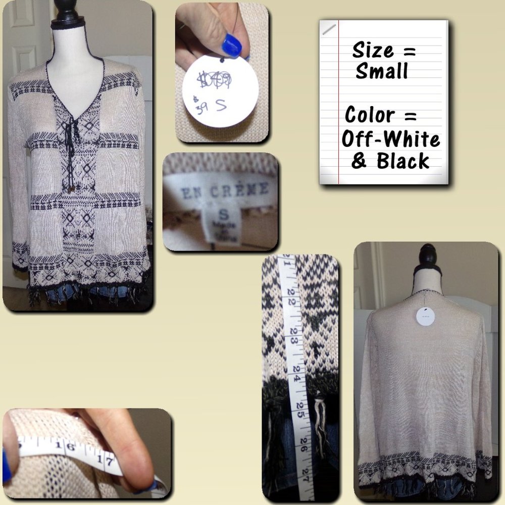 NWT! Fringe V-Neck Sweater {L3}